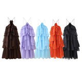 Women's Fashion Cascade Decoration Open Back Design