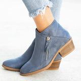 And Winter New Women's Boots Double Zipper Large Size Lady Short