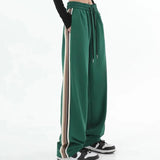 Women Loose 4XL Wide Leg Pants Spring High Waist Straight Elastic Trousers Casual Korean Lady Harajuku Streetwear