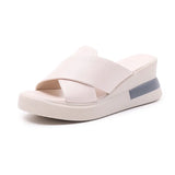 Zingj Toe Fairy Wearing Women's Shoes Large Size Slope Sandals 2023 Summer New Korean Cake Slippers Female- Outfit