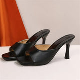 summer new stiletto sandals and slippers fish mouth fashion high-heeled slippers women's shoes women shoes high
