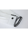 Blouse For Women Long Sleeve Button Up Bow White Shirt Korean Casual Loose Chic Peter Pan Collar Office Ladies Shirts
