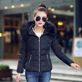 Faux Fur Parkas Women Down Jacket clothes Womens Parkas Thicken Outerwear hooded Winter Coat Female Jacket Cotton