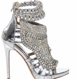 Water Drill Heavy Industry Fine High Heel Size 47 Banquet High Heel Women Sandals