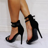 Fine High Heel With Film PVC Plus Large Code 47 Banquet High Heel Sandals