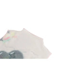 Shoulder Mesh Tees Hand-Painted Streetwear Sexy Slim Bodycon T Shirt Female Long Sleeve 2023 Chic Elastic Party Ins Tide
