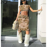 Women Skirt Two Piece Set Shirt + Dress Tracksuit Sportsuit Matching Set Spring Clothes For Women