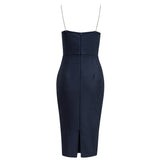Spaghetti Strap Bandages Dress 2022 New Women Sexy Sleeveless Clothes Club Party Elegant