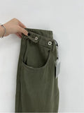 Autumn New Women Green Jeans High Waist Loose Straight Wide Leg Denim Female Y2k Casual Streetwear Vintage Mopping