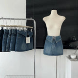 Blue Jean Skirt For Women Sexy 2023 Summer Korean Fashion Female Mini Black Short Denim Skirt High Quality Casual
