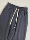 Style Women Gray Jogging Baggy Sweatpants Women High Waist Straight Casual Fashion Cylinder Lady Elastic Trousers