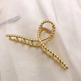 Women Elegant Gold Silver Hollow Geometric Metal Hair Claws Vintage Hair Clips Headband Hairpins Fashion Hair
