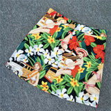 Harajuku A Line Skirt Beach Women Summer Runway Floral Printed Western Girl Y2K Punk Ladies 50s Party Mini