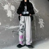 Gothic Pants Streetwear Women Autumn Black Joggers Harajuku Trousers Hip Hop Rock Pants Summer Punk Cargo Pants