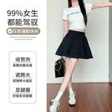Lace Skirt Girl Spring And Autumn Summer Ballet Cake Dress Sweet High-Waist A Word Ponum Half-Body