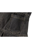 Spring Women's High Waist Denim Mini Pleated Skirt Harajuku Streetwear Vintage Loose Casual Ladies Y2K A-line Short