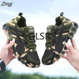 new Camouflage Fashion Sneakers Women Breathable Casual Shoes Men Army Green Trainers Plus Size 34-44 Lover