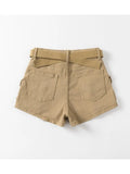 Women's Denim Shorts Hight Waisted Pockets Khaki Y2k Casual Jeans Cargo Pants Gothic Black Short Jeans 2023 Summer