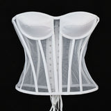 Single-Yarn Three-Dimensional Tector-Bo Corset Corset Corset Wedding Dress Bottom Perspective Cool Can Stand Up