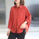 Harajuku Blouses Women Oversized Korean Fashion Long Sleeve Casual Cardigan Female Basic Green Top Asymmetrical