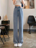 baggy air jeans with a high