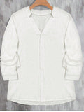 Men's Loose Casual V-Neck Long-Sleeved
