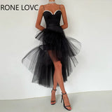 Women Sexy Solid Spaghetti Straps Rhinestone Mesh Patchwork Sexy Midi Bodycon Formal Party Black