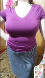 Pullover Solid Color Deep Sexy