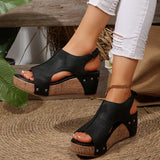 Stick Thick Bottom Beach Sandals Large Size 2025 Spring New Fish Mouth Fashion Toeable Female