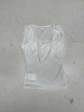 Hot Girls Fake Two Temperament Folded Backs And Collar Sleeveless T-Shirts Simple Thin