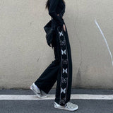 Women's Pants Butterfly Print Harajuku Pants Street Style Loose Elastic Waist Trousers for Female Korean Women's Sports