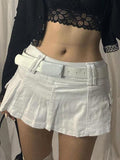 Denim Skate Mini Skirt- Outfit