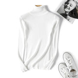 New Autumn and winter high collar sweater Slim Women Sweaters Long-sleeved Thick Turtleneck Sweaters Women