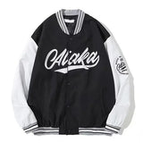 Autumn And Winter New American Retro Hip Hop Y2K Loose Men And Women Thin Baseball Clothing Street Racing Clothing