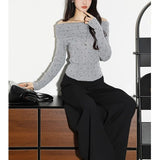 Round Neck Half Cardigan Bottomed