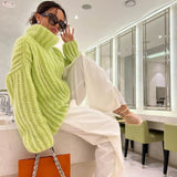 Winter Pullover Fluffy Long Sleeve