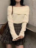 Off Shoulder Knitted