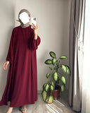 And Autumn New Muslim Women's Clothing Pure Color Elegant Fashion Loose-Fitting