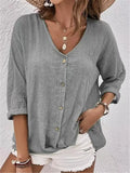 Beautiful Buttons Chiffon Long Sleeve