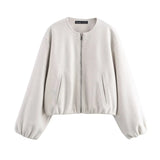 Women's Clothing 2025 Autumn Fashion Tight Under The Soft Zipper Jacket