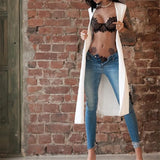 Zingj Quality Erotic Lingerie Women's Sexy Big Yards See-through Lace Underwear Temptation Three Point Suits Sexy Lingerie 1215-1-Outfit