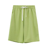 Summer Shorts Women High Waist Shorts 2021 short femme Solid Color Side Pockets Casual