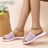 summer new spot one word knitted sponge cake thick bottom sandals and slippers women's large size sandals and