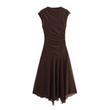New Sleeveless Fan Flute Dress