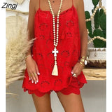 Women Eyelet Embroidery Tassel Top & Shorts Set Women Two Piece Sleeveless Shorts Suit Casual Loose Clothes 2023