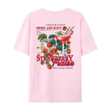 Strawberry Retro Graphic T-Shirt- Outfit