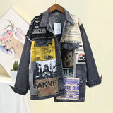 Patchwork denim jacket-Outfit