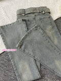 Women Slim Pocket Flare Jeans Retro Solid High Waist Y2K Fashion Basic Autumn Ladies Streetwear Denim Wide Leg Pants With