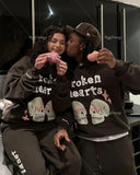 3D Skull Puff Print Hoodies Oversized Streetwear Men High Quality Cotton Liner Sweatshirt Top Women Couples Y2k