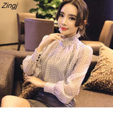 summer woman top blusa mujer lace chiffon blouse women shirt long sleeve womens tops and blouses